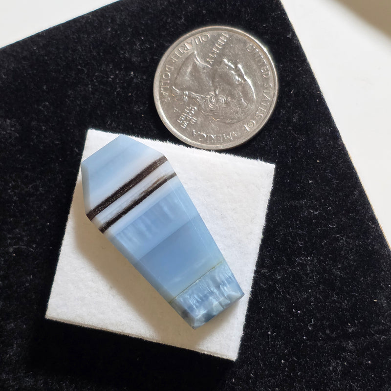 Blue Opal Coffin Cabochon