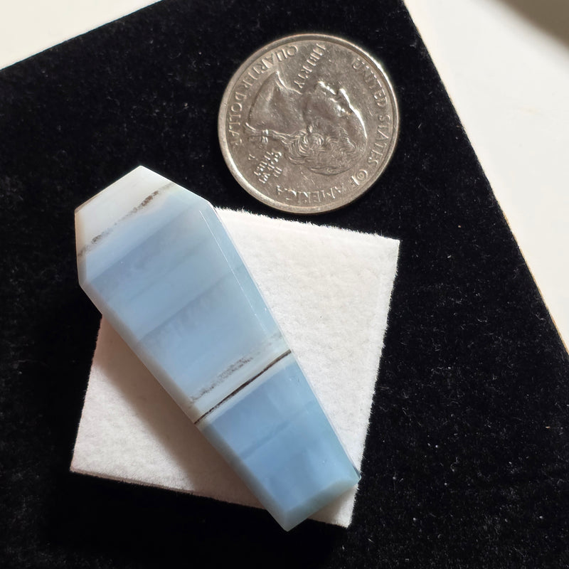 Blue Opal Coffin Cabochon