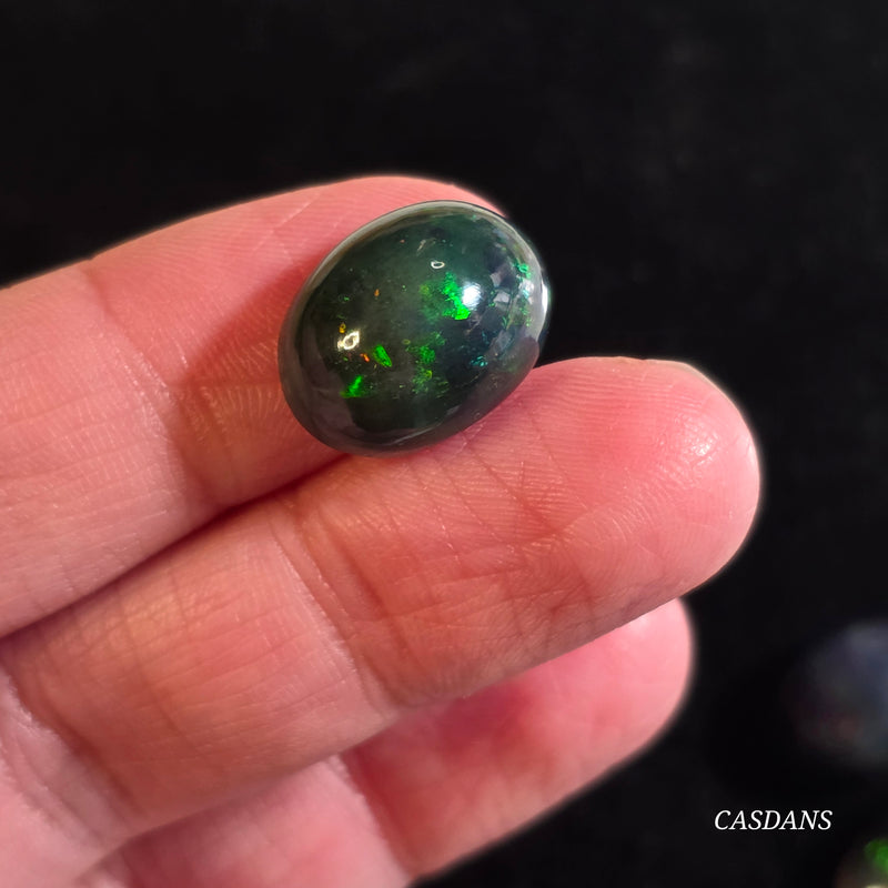Smoked Ethiopian Opal Cabochon (IMPERFECT)