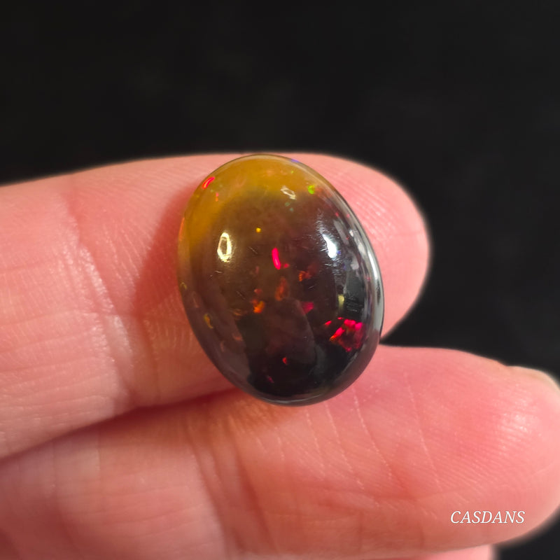 Smoked Ethiopian Opal Cabochon (IMPERFECT)