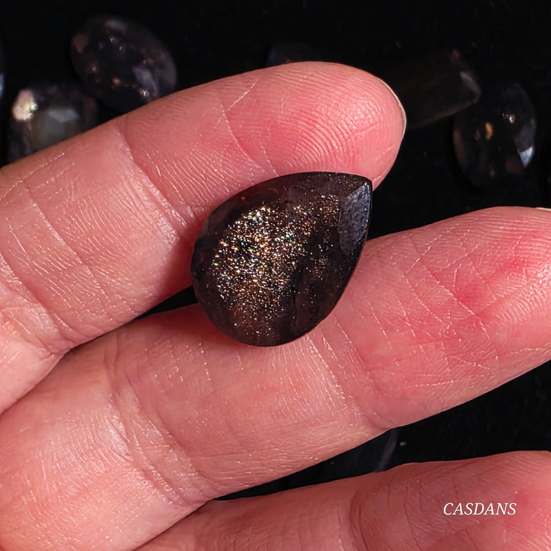iolite Sunstone Facet