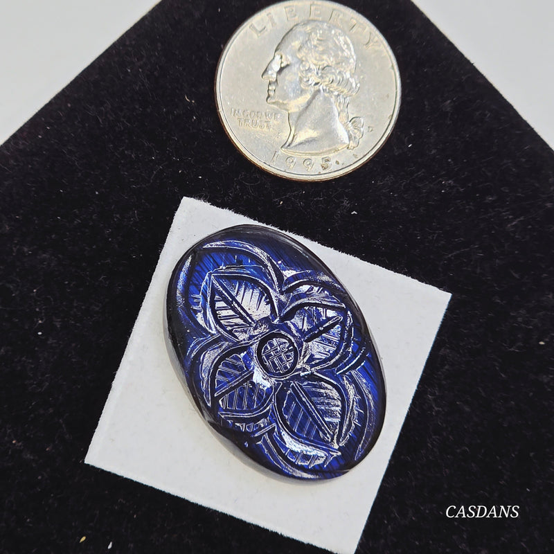 Carved Labradorite Cabochon