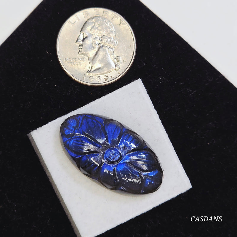 Carved Labradorite Cabochon