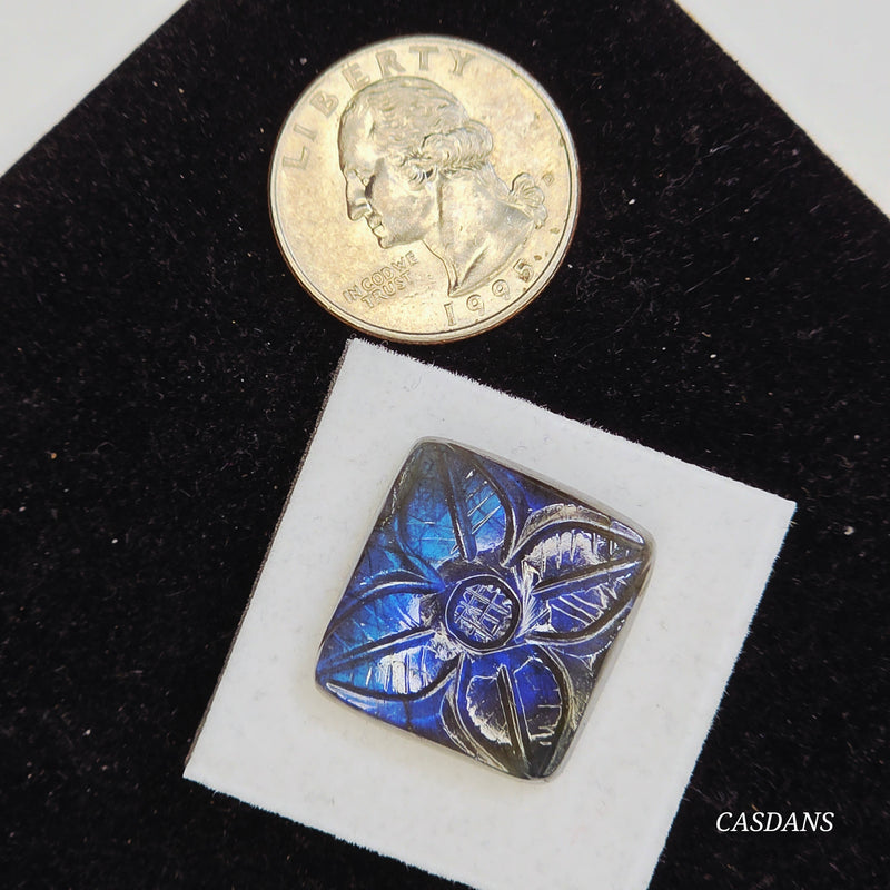 Carved Labradorite Cabochon