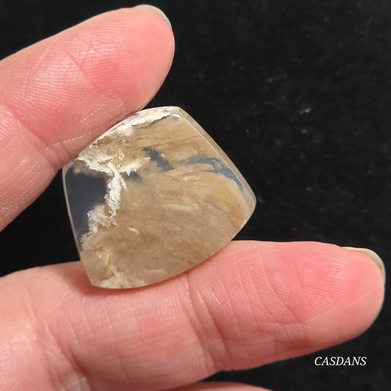 Plume Agate Cabochon