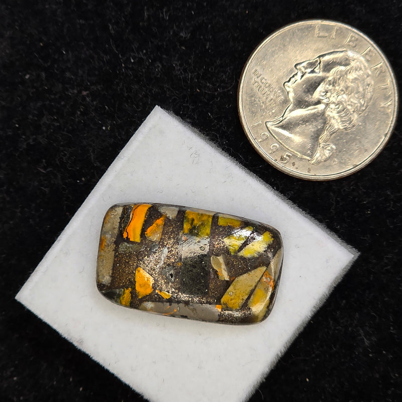 Bumblebee Jasper Copper Composite Cabochon