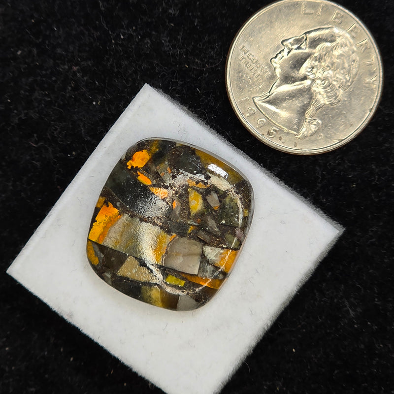 Bumblebee Jasper Copper Composite Cabochon