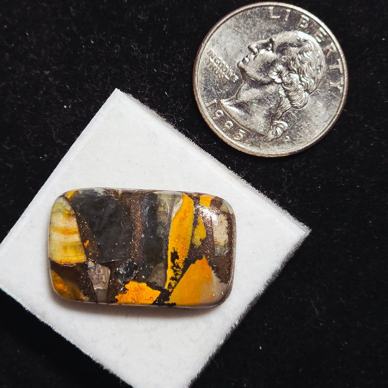 Bumblebee Jasper Copper Composite Cabochon