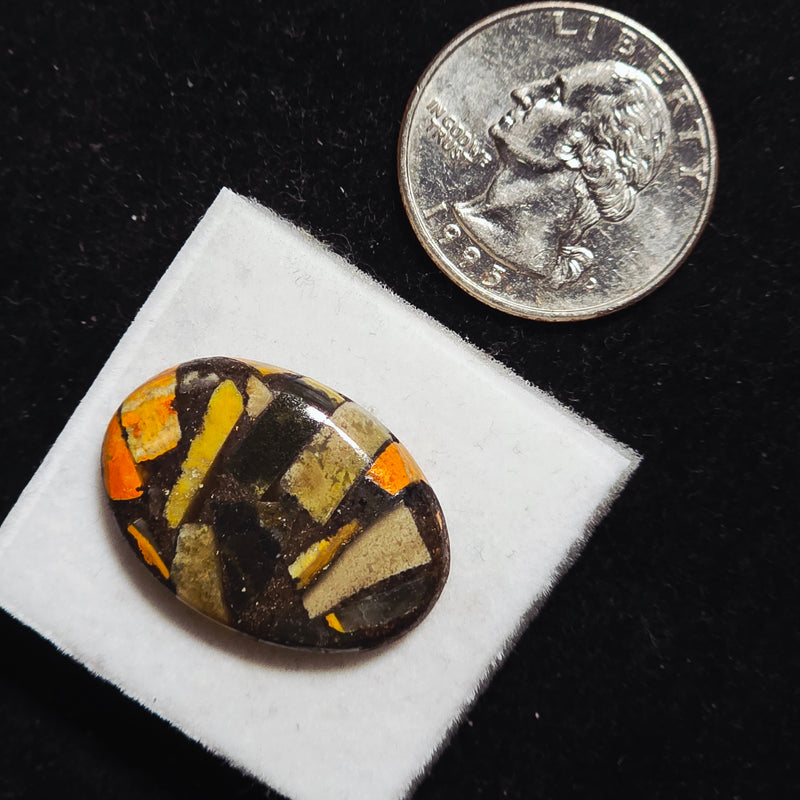 Bumblebee Jasper Copper Composite Cabochon