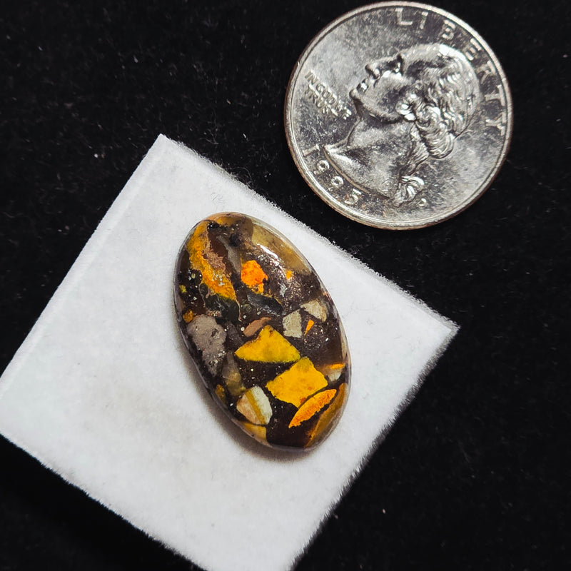 Bumblebee Jasper Copper Composite Cabochon