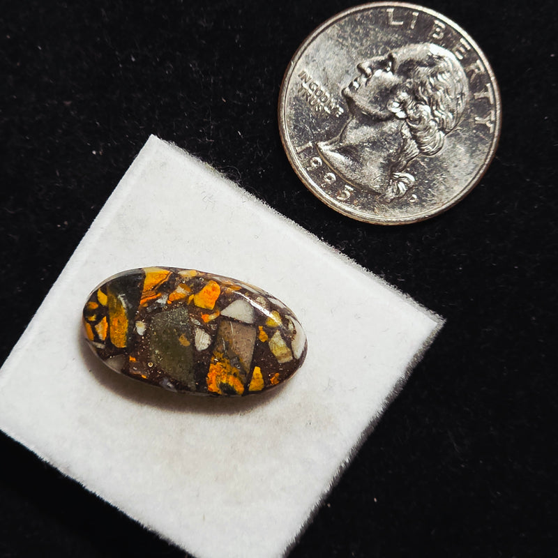 Bumblebee Jasper Copper Composite Cabochon