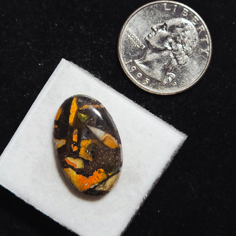 Bumblebee Jasper Copper Composite Cabochon