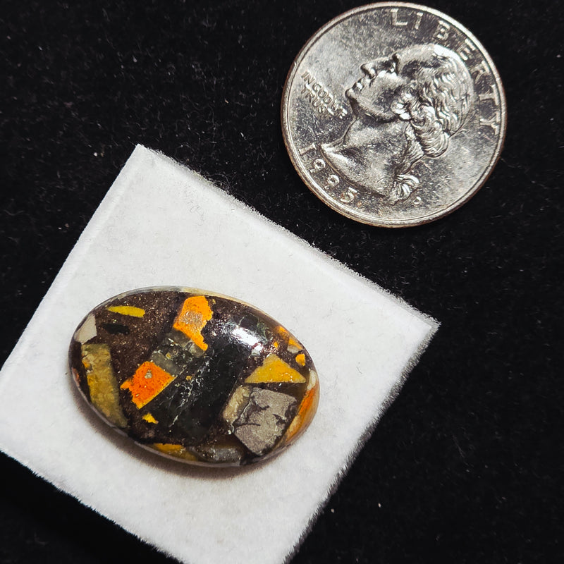 Bumblebee Jasper Copper Composite Cabochon