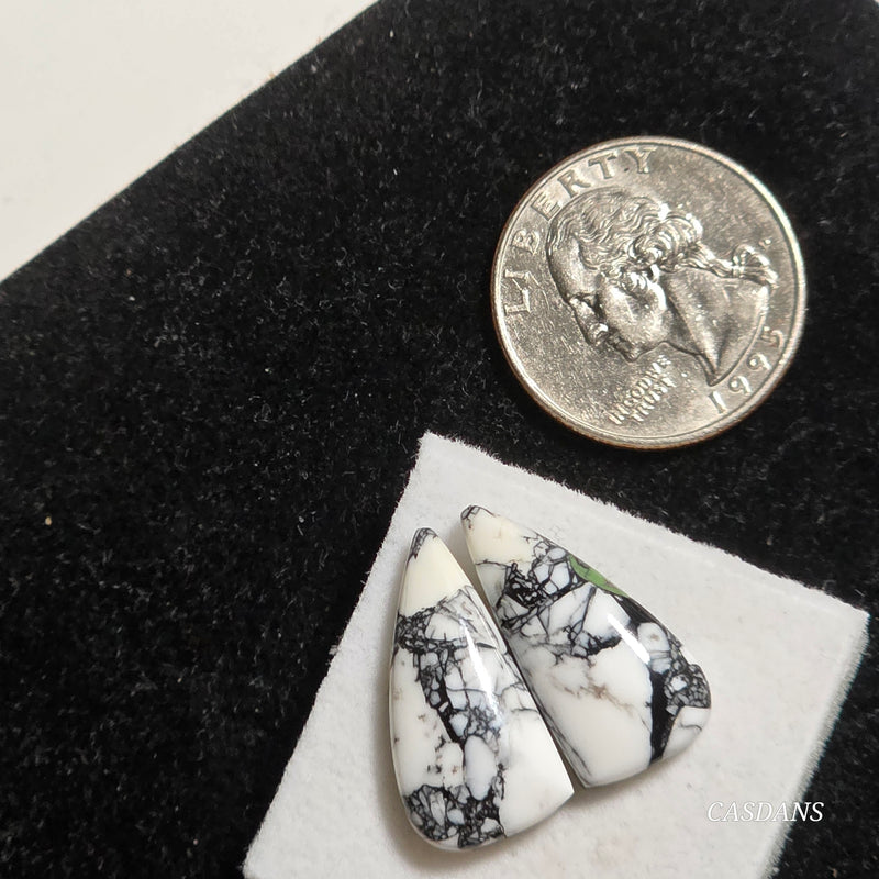 Hawthorn Composite Cabochon Pair