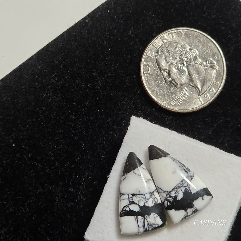 Hawthorn Composite Cabochon Pair