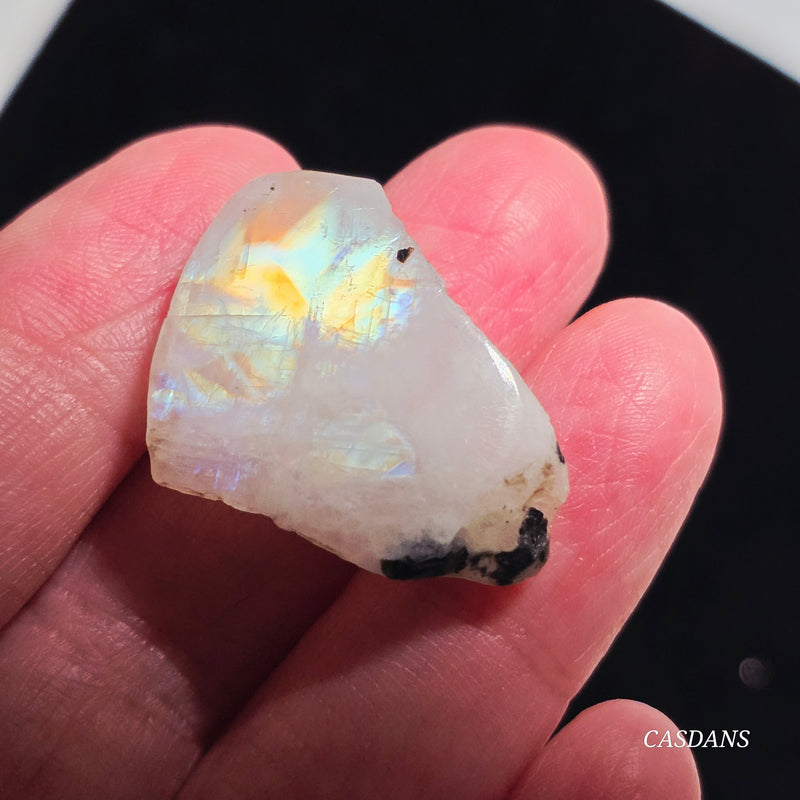 Rainbow Moonstone Slice