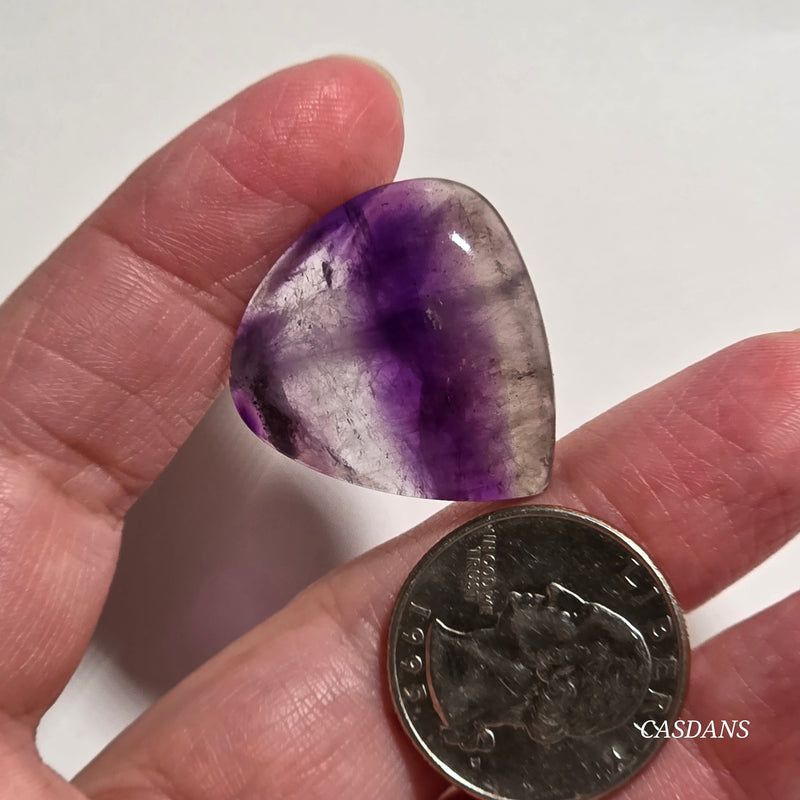Chevron Amethyst Cabochon