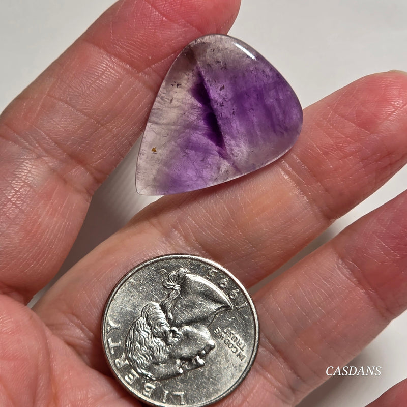 Chevron Amethyst Cabochon