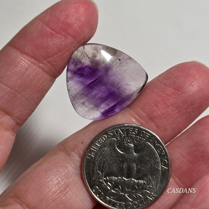 Chevron Amethyst Cabochon