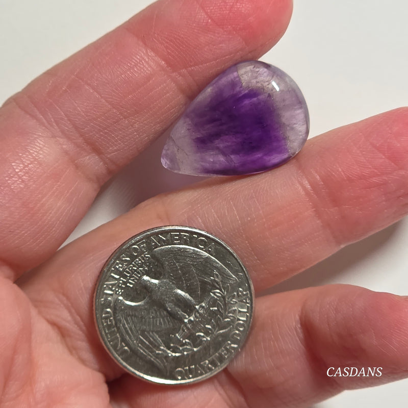 Chevron Amethyst Cabochon