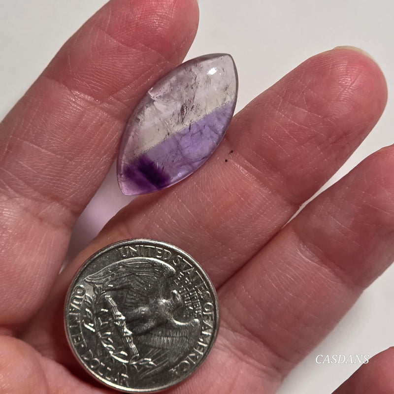 Chevron Amethyst Cabochon