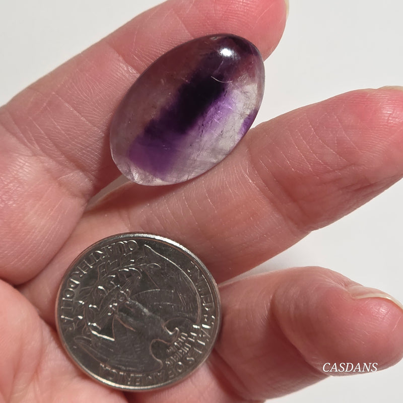 Chevron Amethyst Cabochon