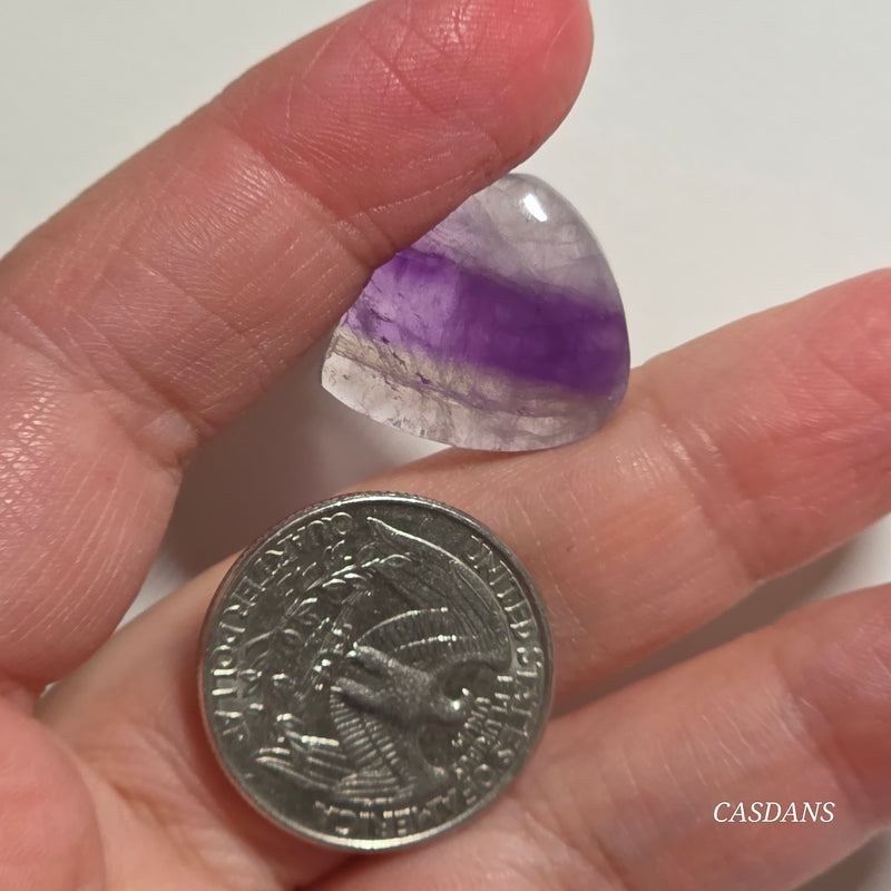 Chevron Amethyst Cabochon