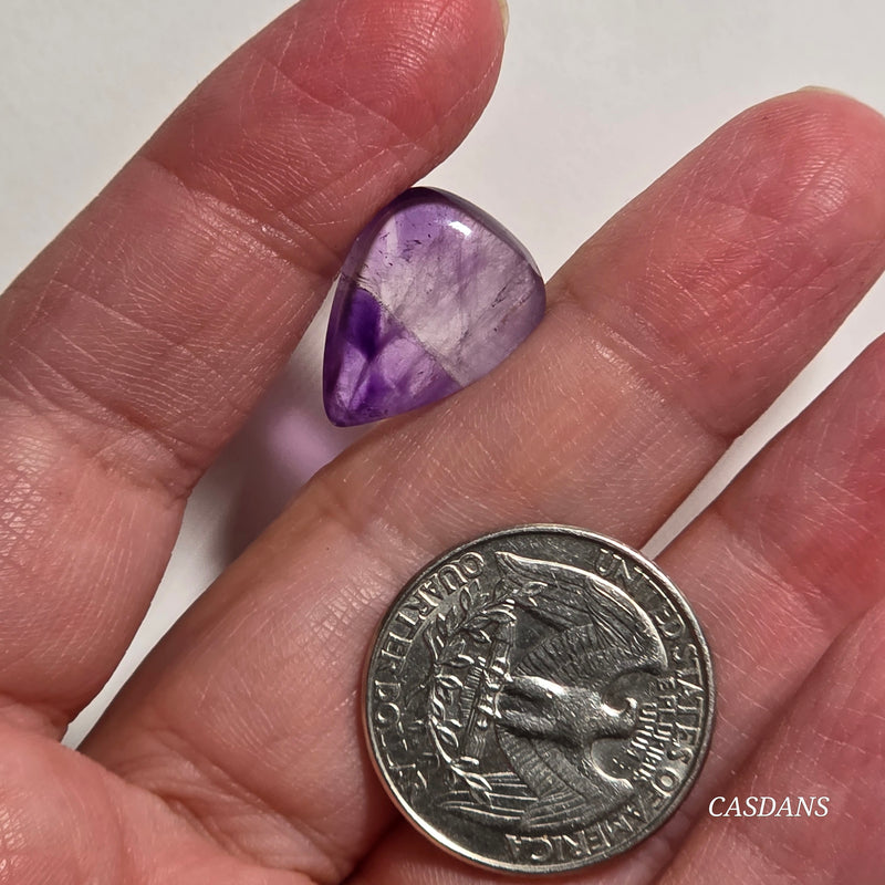 Chevron Amethyst Cabochon