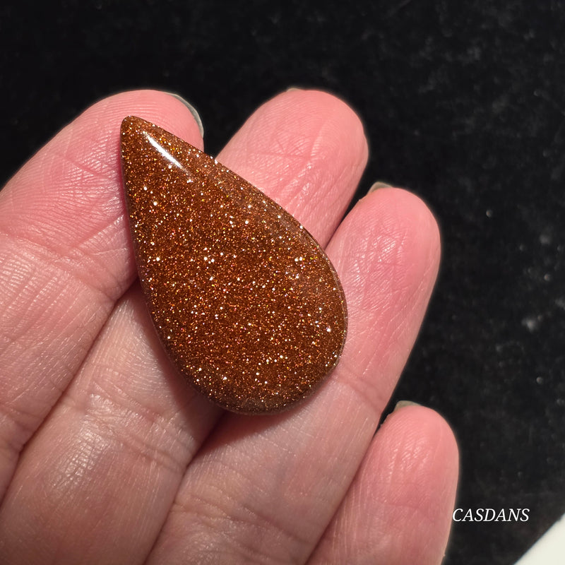 Goldstone Cabochon (Man Made Glass)