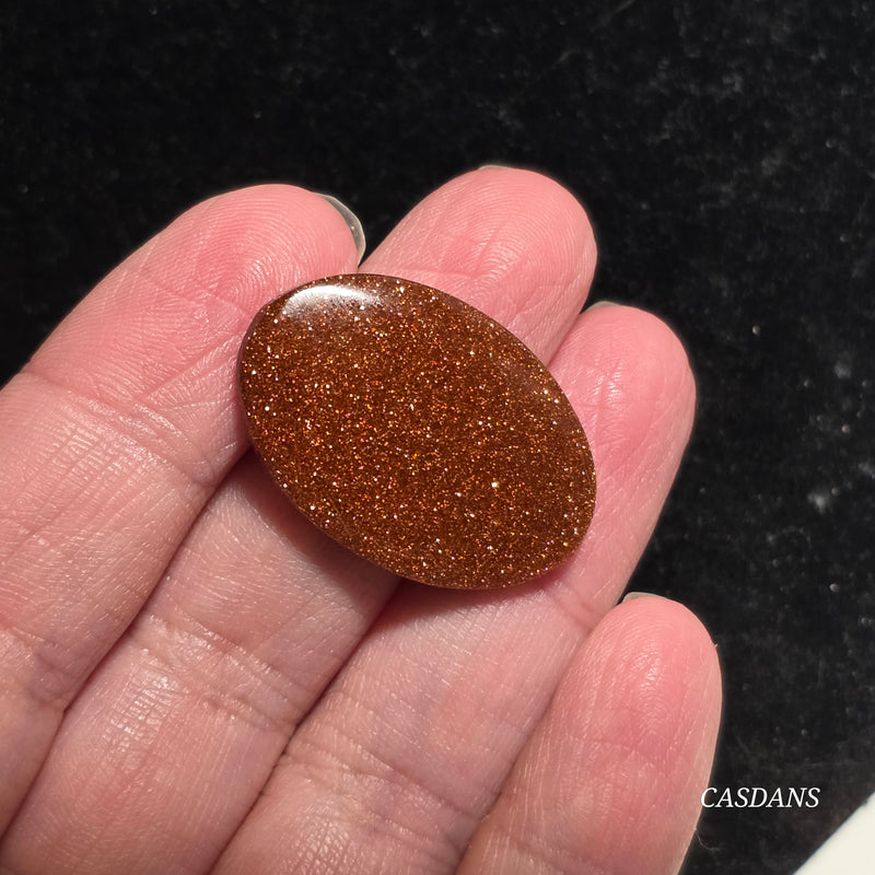 Goldstone Cabochon (Man Made Glass)