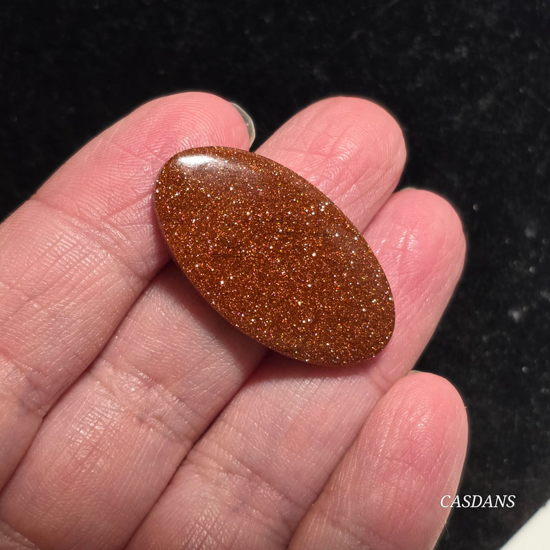 Goldstone Cabochon (Man Made Glass)