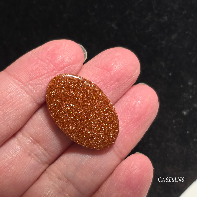 Goldstone Cabochon (Man Made Glass)