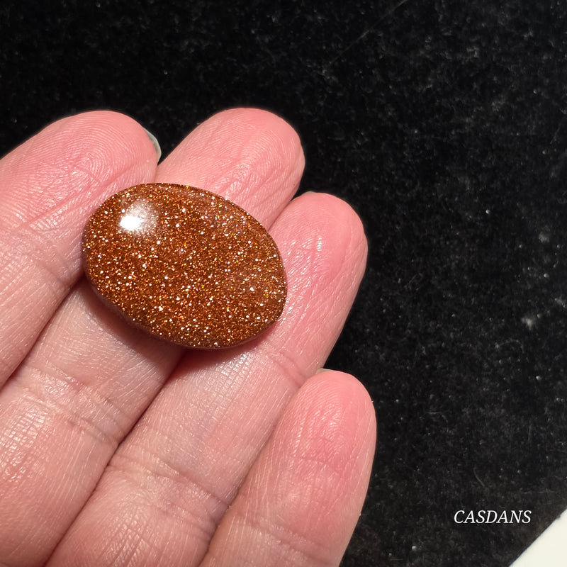 Goldstone Cabochon (Man Made Glass)