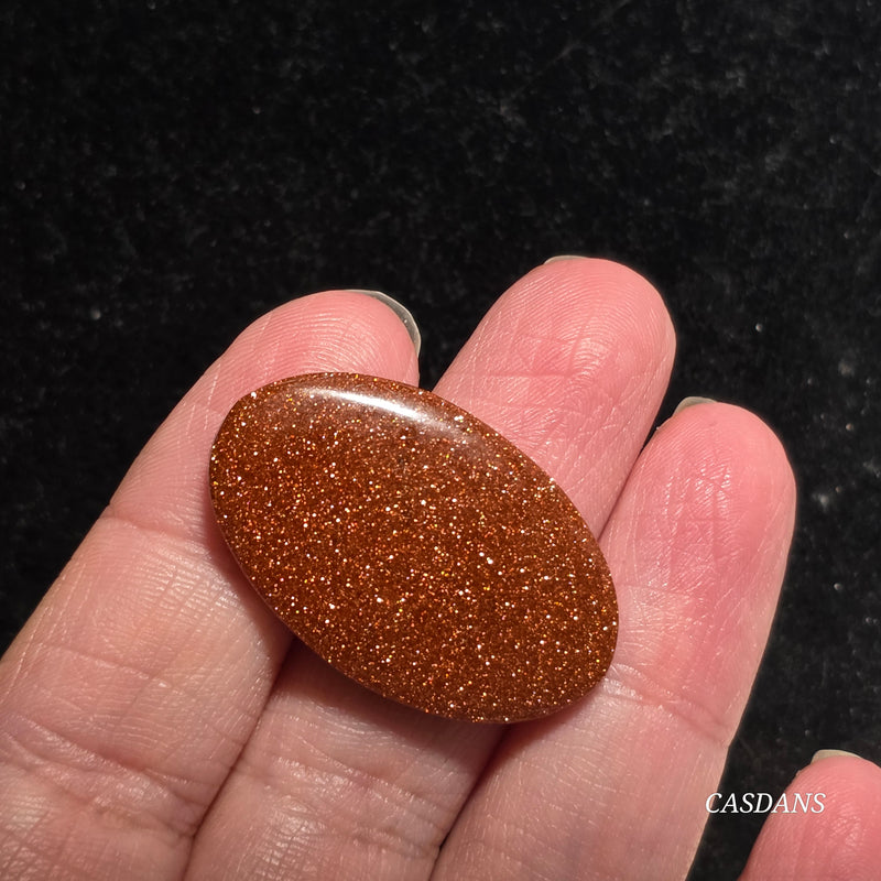 Goldstone Cabochon (Man Made Glass)