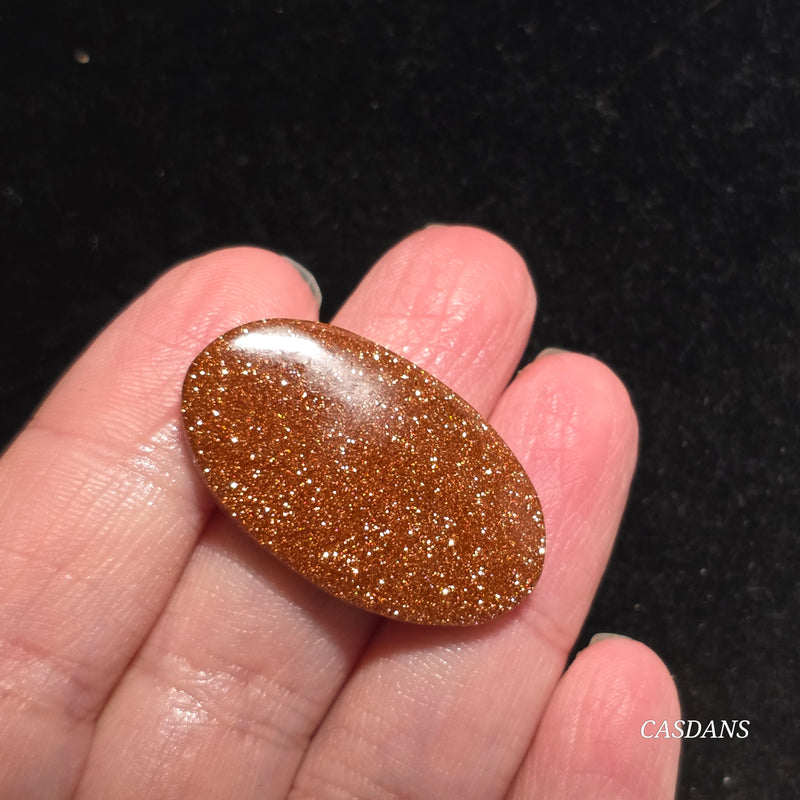 Goldstone Cabochon (Man Made Glass)