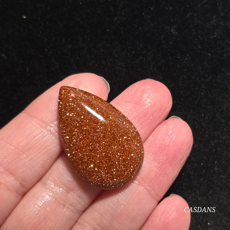 Goldstone Cabochon (Man Made Glass)