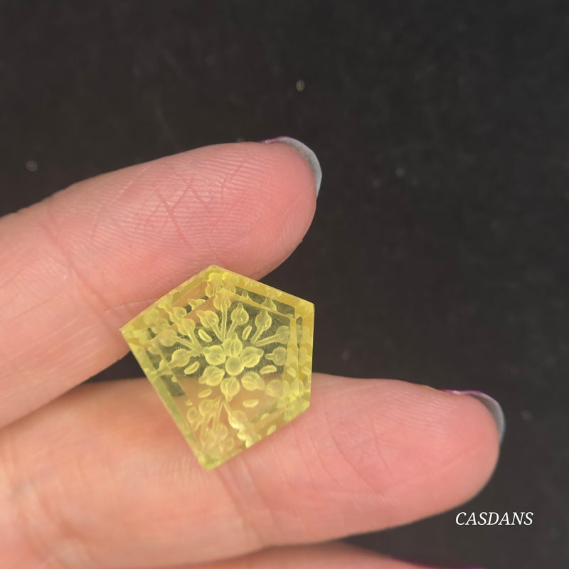 Intaglio Quartz Step Cut Cabochon