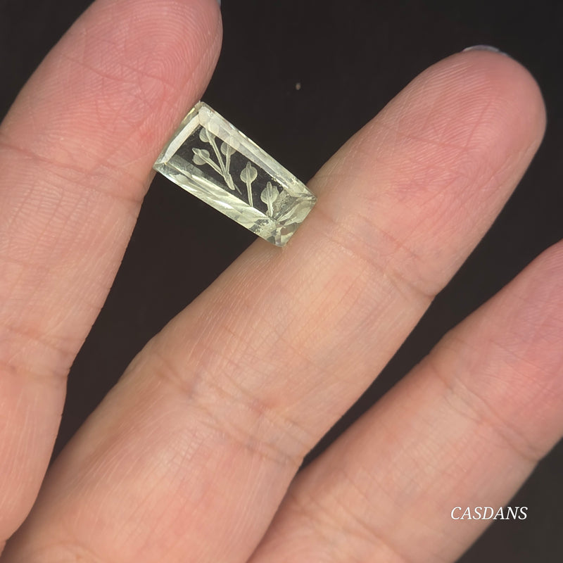 Intaglio Quartz Step Cut Cabochon