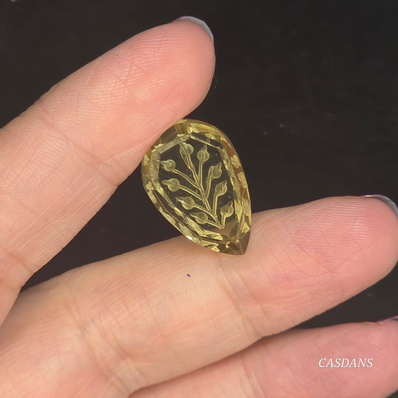 Intaglio Quartz Step Cut Cabochon