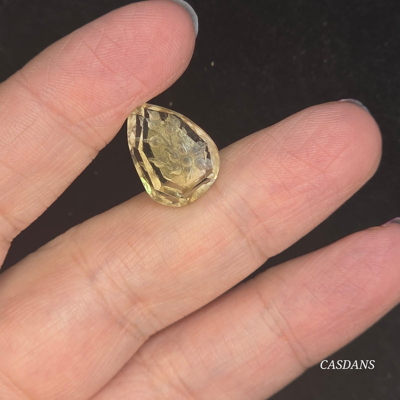 Intaglio Quartz Step Cut Cabochon