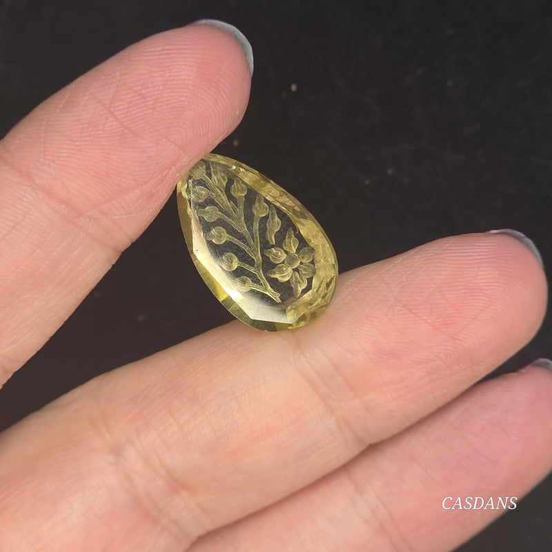 Intaglio Quartz Step Cut Cabochon