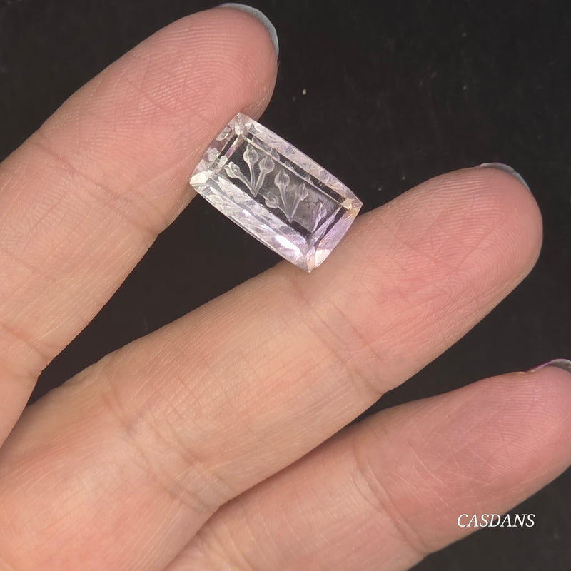 Intaglio Quartz Step Cut Cabochon