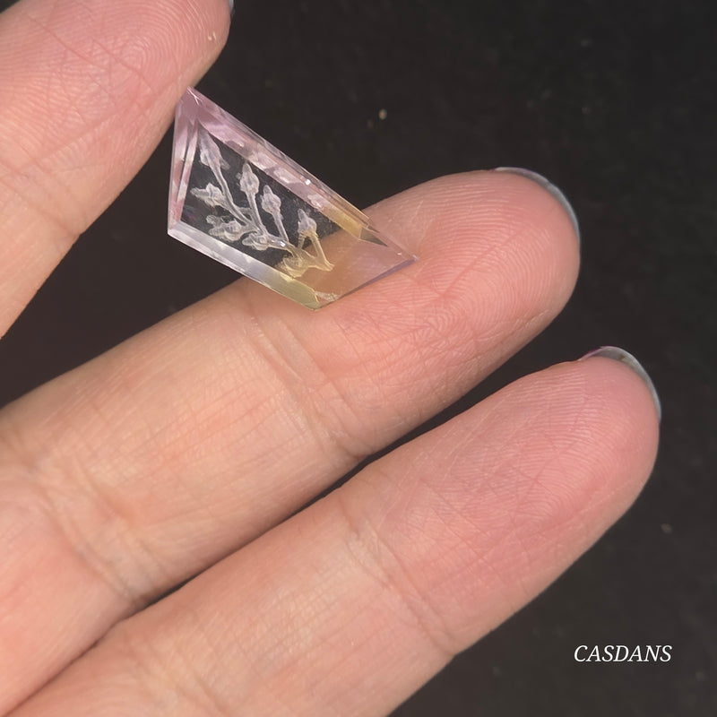 Intaglio Quartz Step Cut Cabochon
