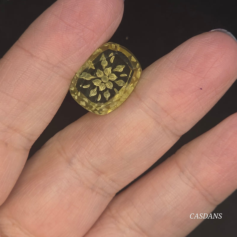 Intaglio Quartz Step Cut Cabochon