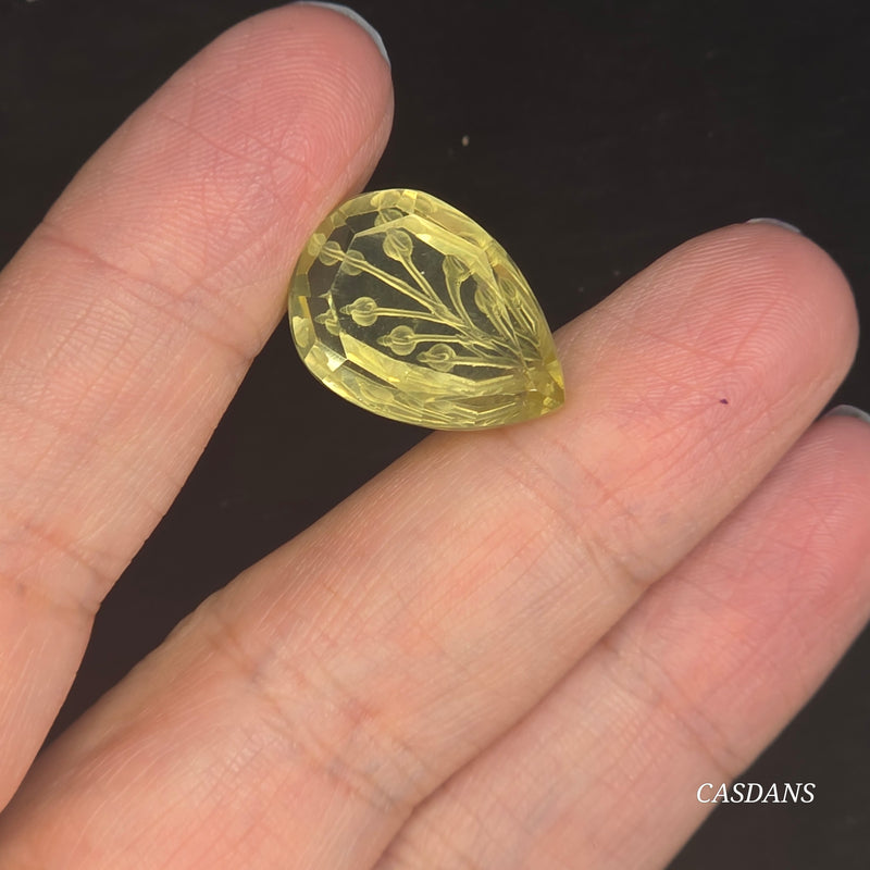 Intaglio Quartz Step Cut Cabochon