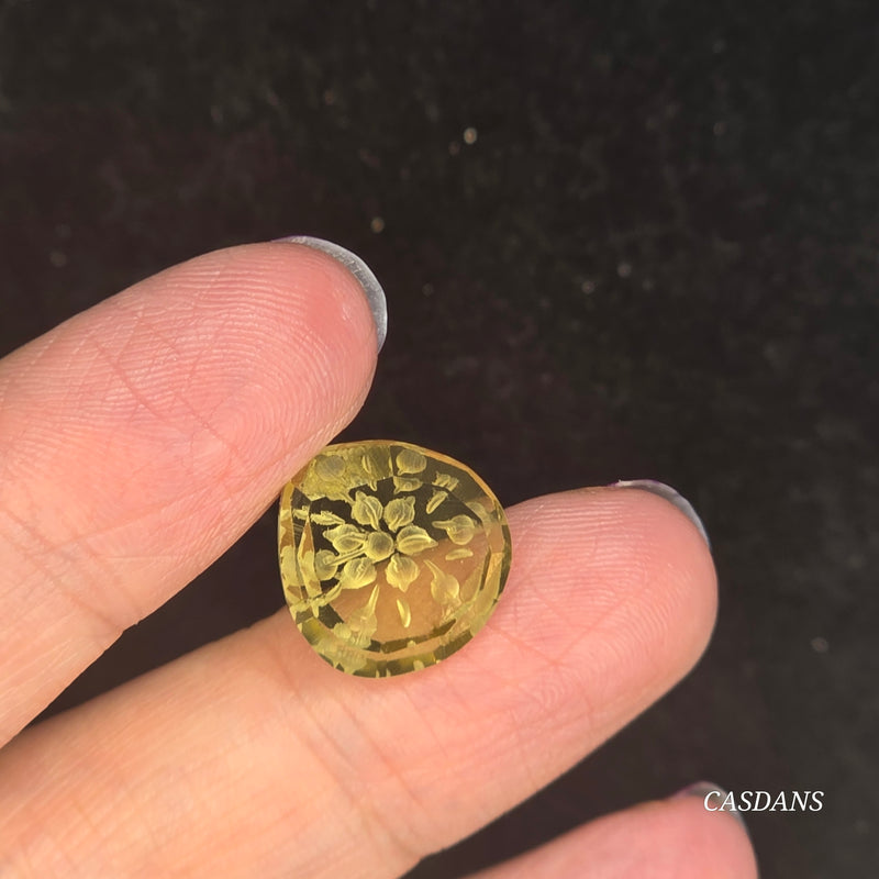Intaglio Quartz Step Cut Cabochon