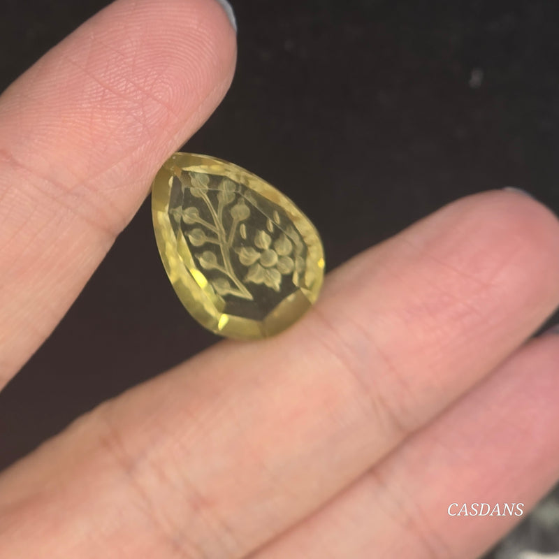 Intaglio Quartz Step Cut Cabochon