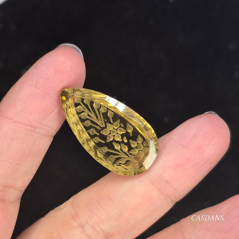 Intaglio Quartz Step Cut Cabochon