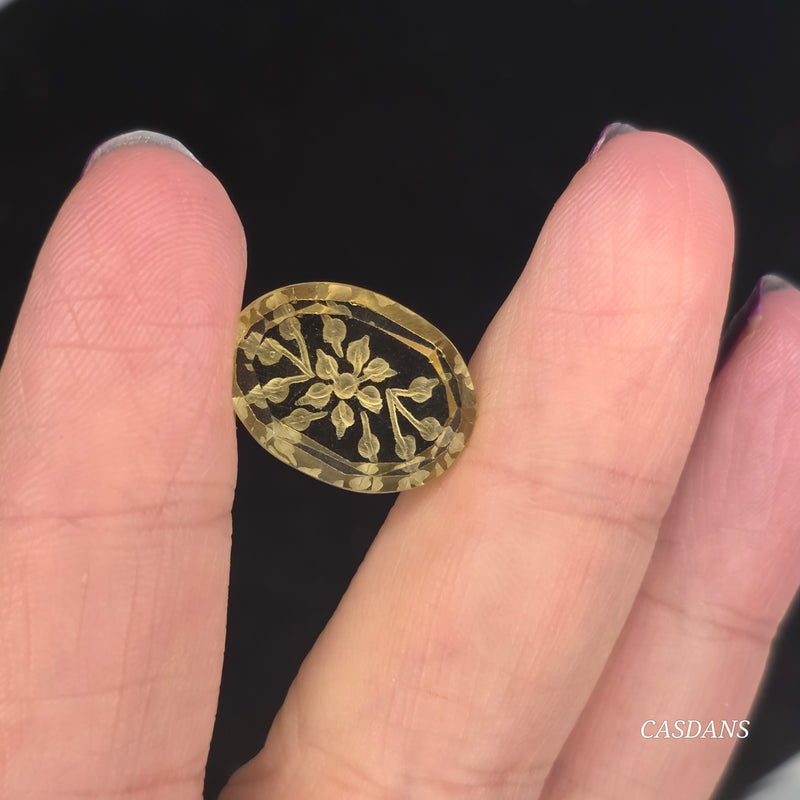 Intaglio Quartz Step Cut Cabochon