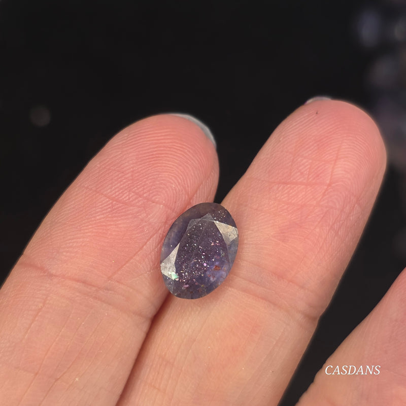 iolite Sunstone Facet